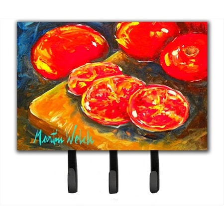 Carolines Treasures 6 x 9 In. Vegetables - Tomatoes Slice It Up Leash or Key Holder MW1099TH68